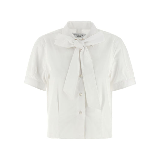 Thom Browne White Cotton Blouse
