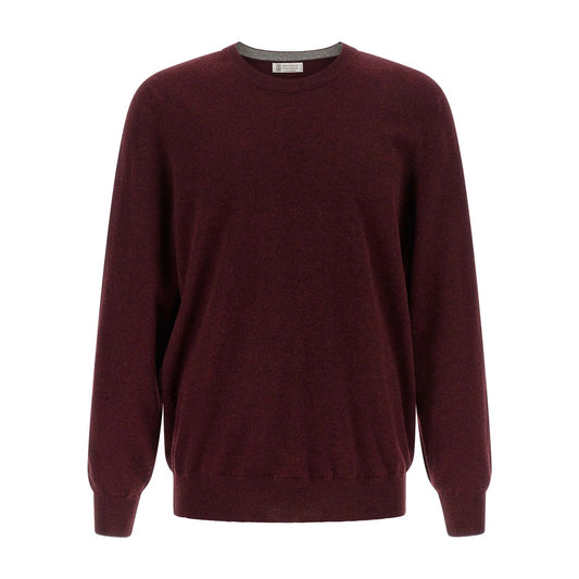 Brunello Cucinelli Bordeaux Cashmere Cardigan
