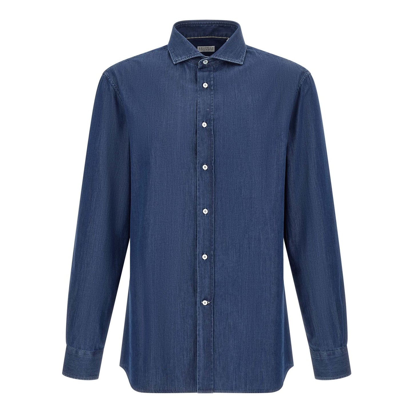 Brunello Cucinelli Blue Cotton Blouse