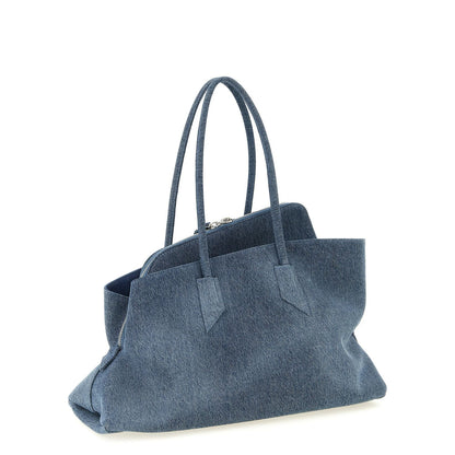 The Attico Blue Cotton Shoulder Bag