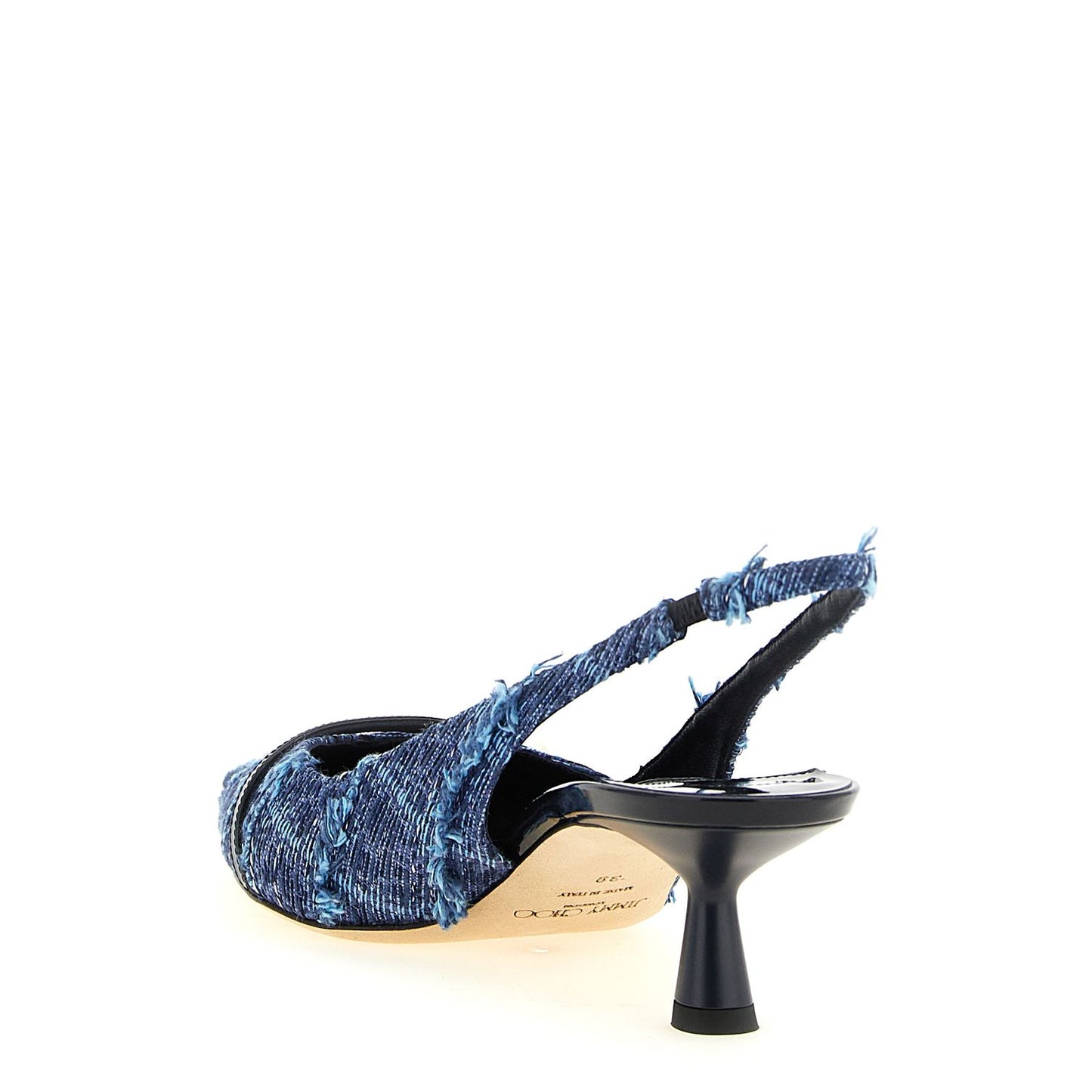 Jimmy Choo Multicolor Tencel Mid Heel Pumps
