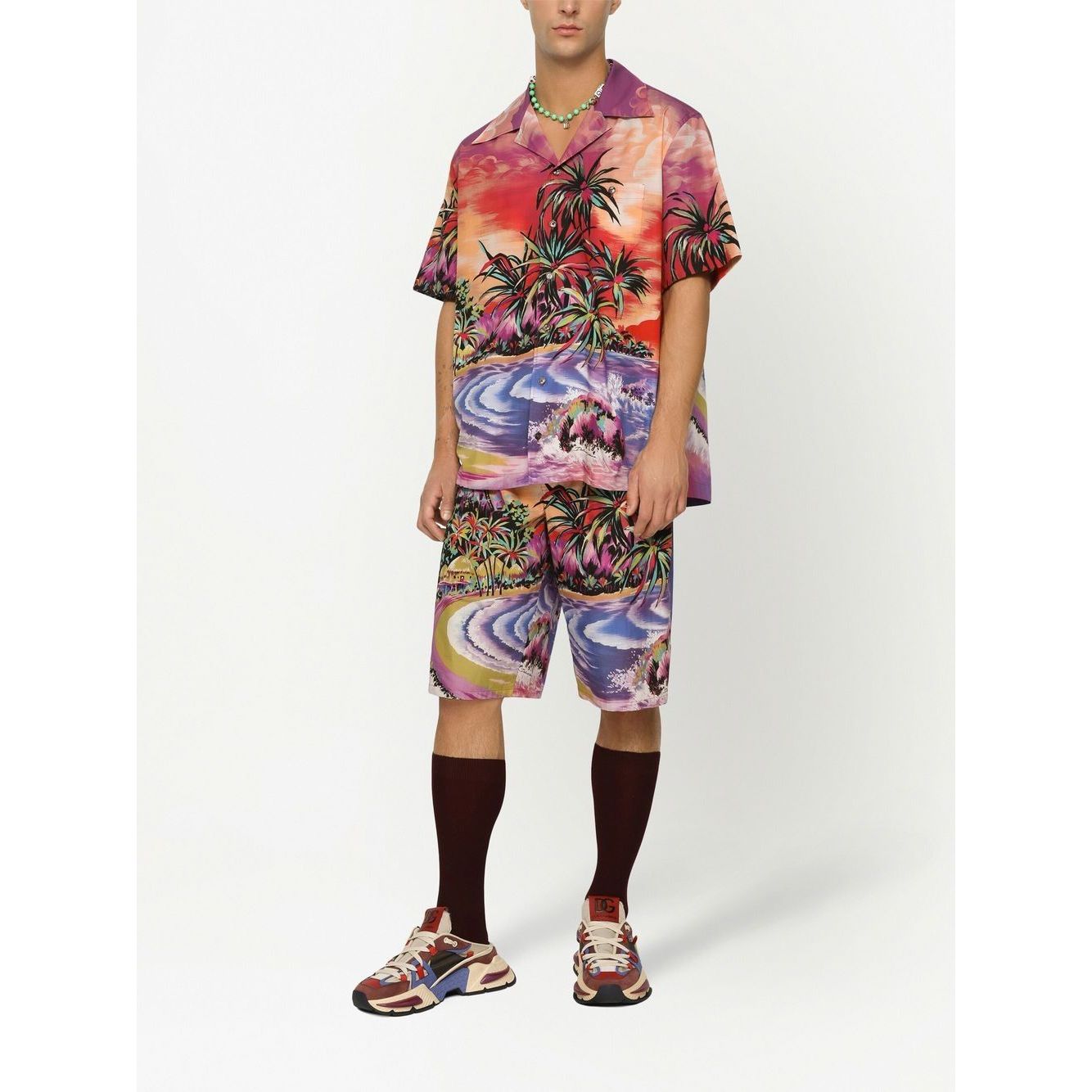 Dolce & Gabbana graphic-print bermuda shorts