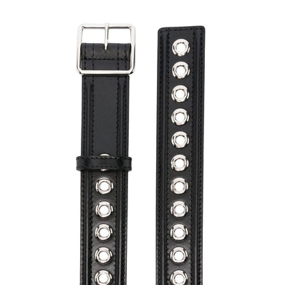 Alexander McQueen eyelet-detail leather belt Belts