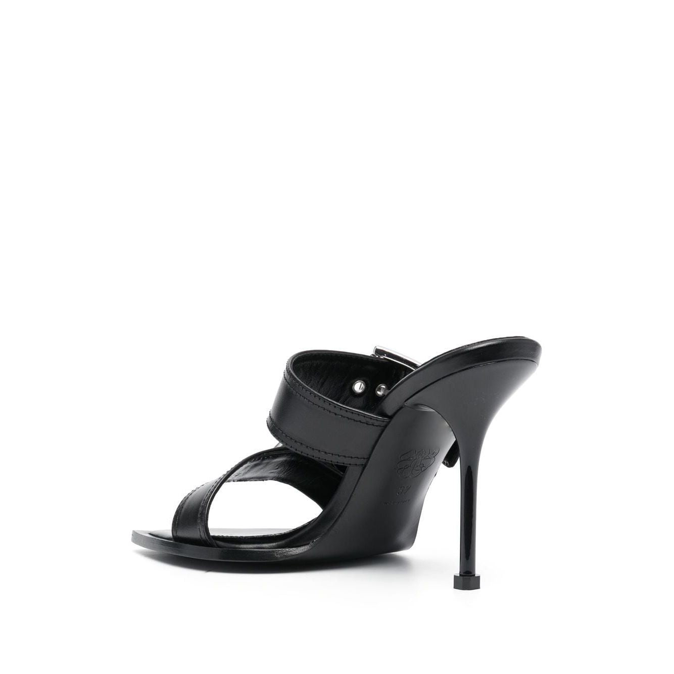 Alexander McQueen 100mm Buckled Leather Sandals Sandals