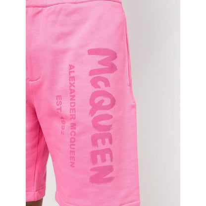 Alexander McQueen Graffiti-print Track Shorts Short trousers