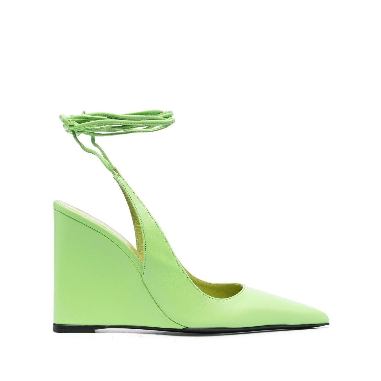 BY FAR PRE With Heel Green Medium Heel