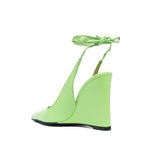 BY FAR PRE With Heel Green Medium Heel