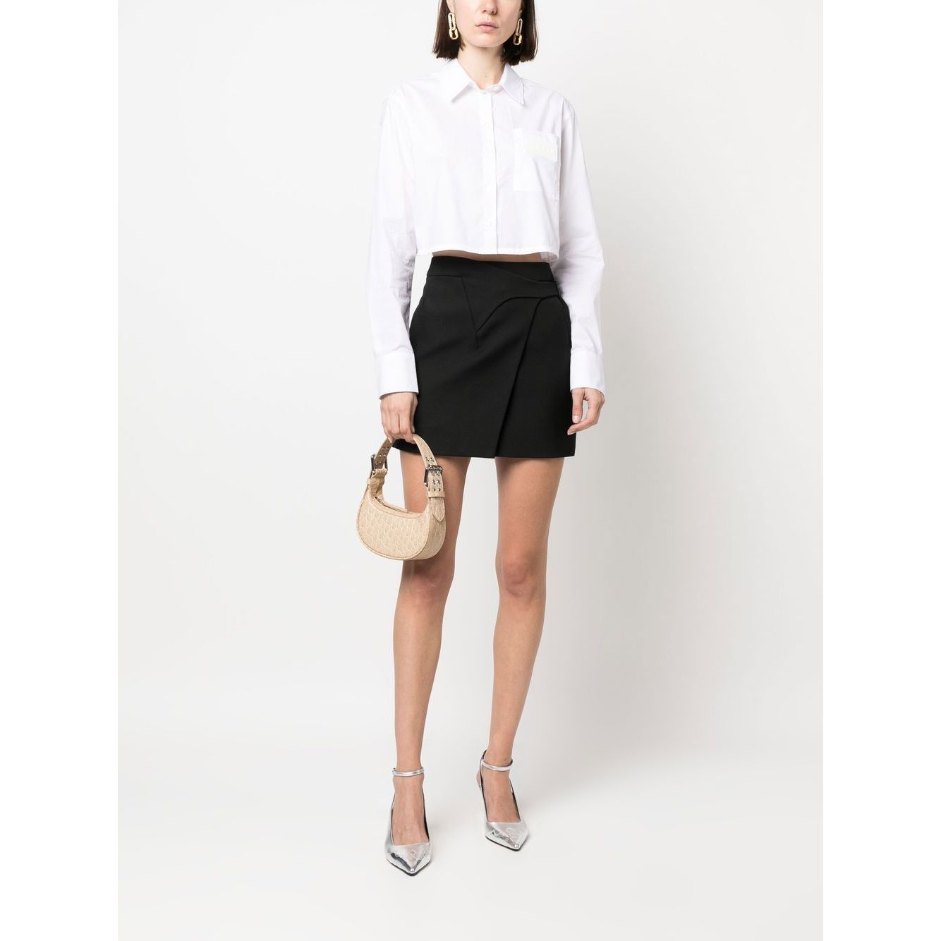 By Far Pre By Far mini Soho crocodile-embossed shoulder bag Shoulder