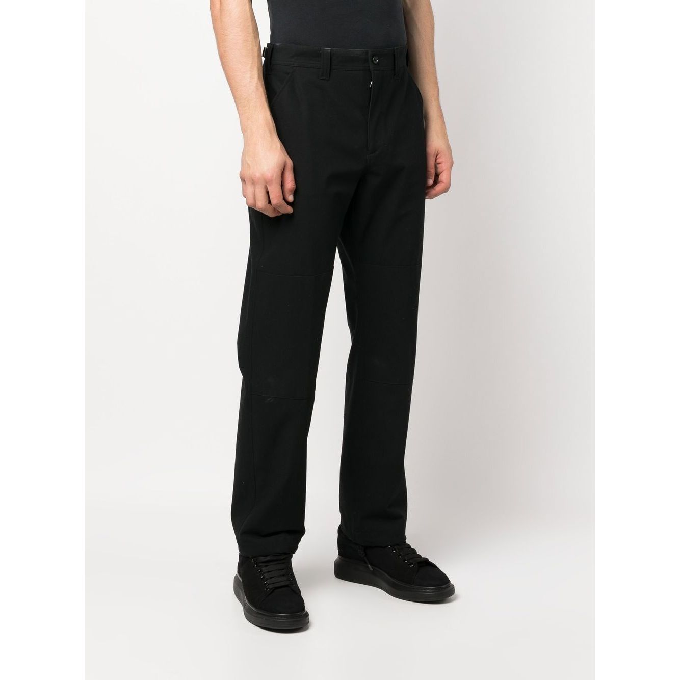 Alexander McQueen drawstring-hem Cotton Trousers Trousers