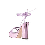 Giuseppe Zanotti Metallic 125mm platform sandals Sandals