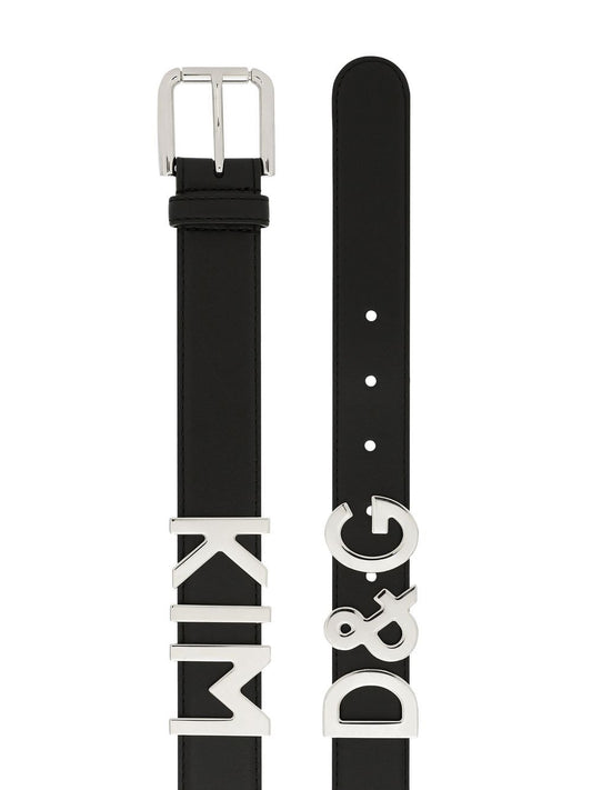 Dolce & Gabbana Belts Black Belts Dolce & Gabbana Light Gray