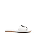 Tory Burch Logo Embossed Slides Sandals