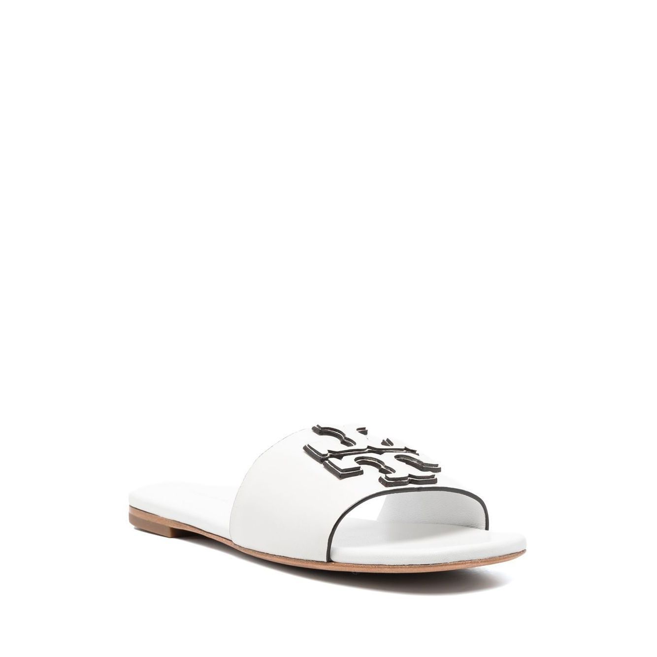 Tory Burch Logo Embossed Slides Sandals