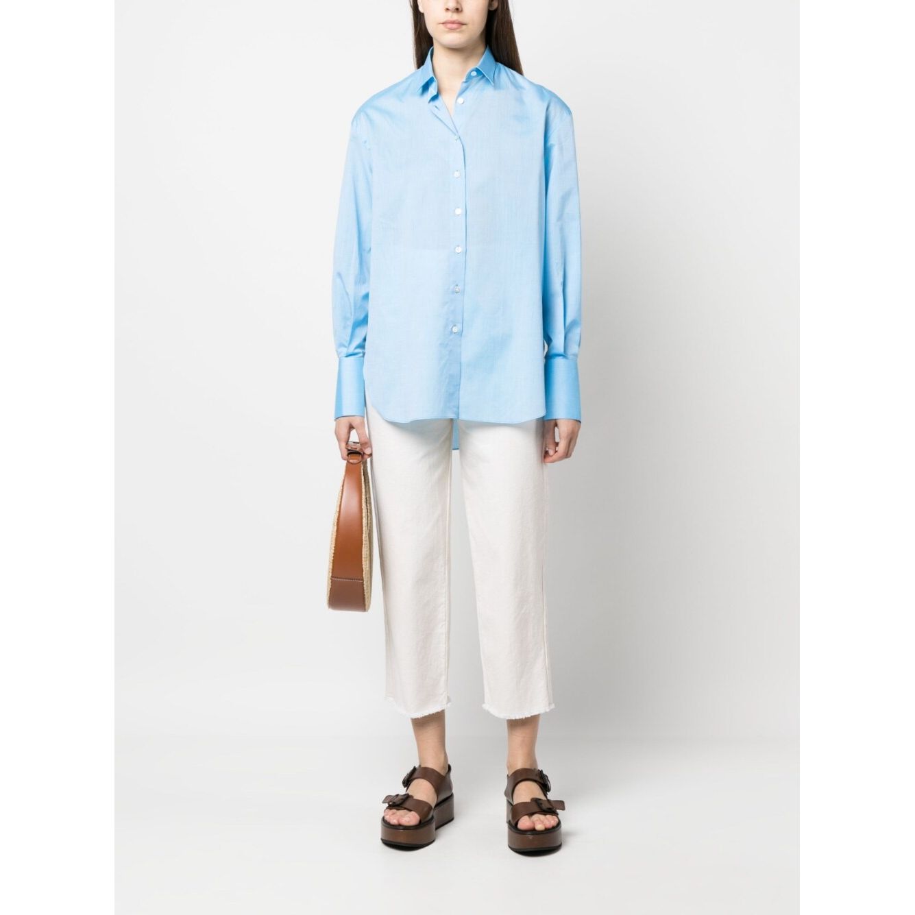 FINAMORE 1925 NAPOLI Shirts Clear Blue