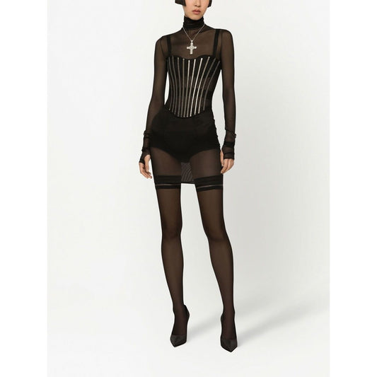Dolce & Gabbana Tulle corset belt with boning Belts