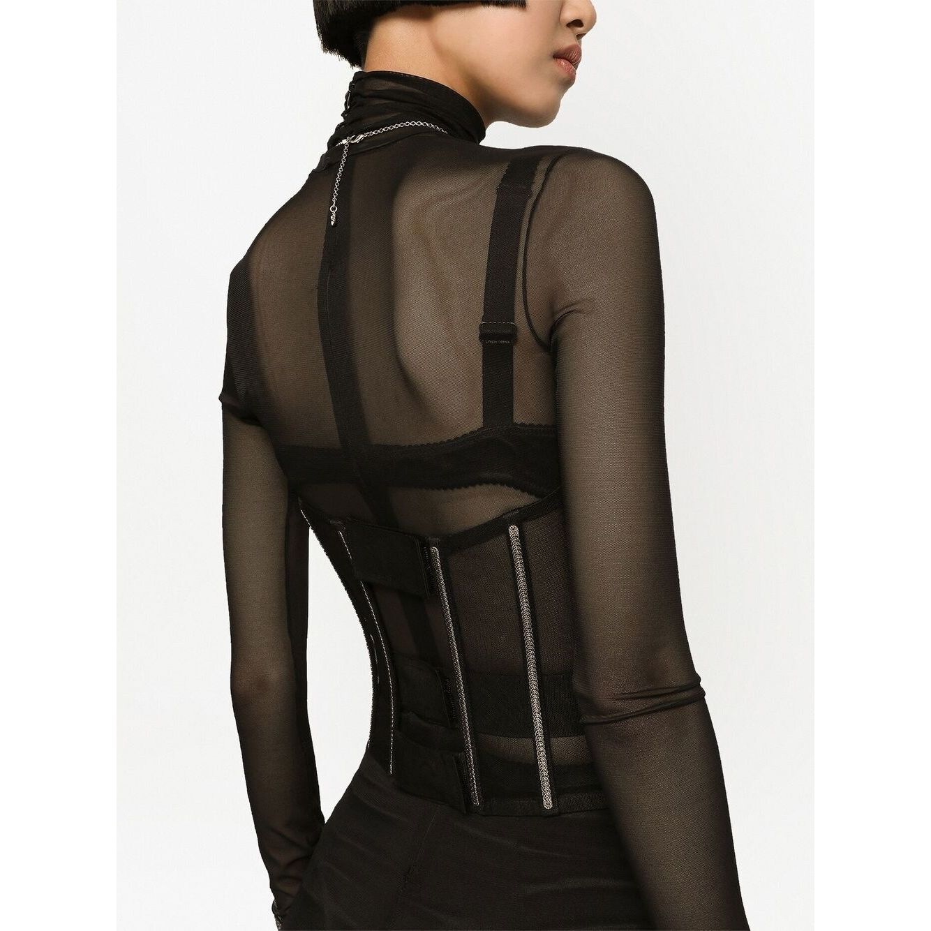 Dolce & Gabbana Tulle corset belt with boning Belts