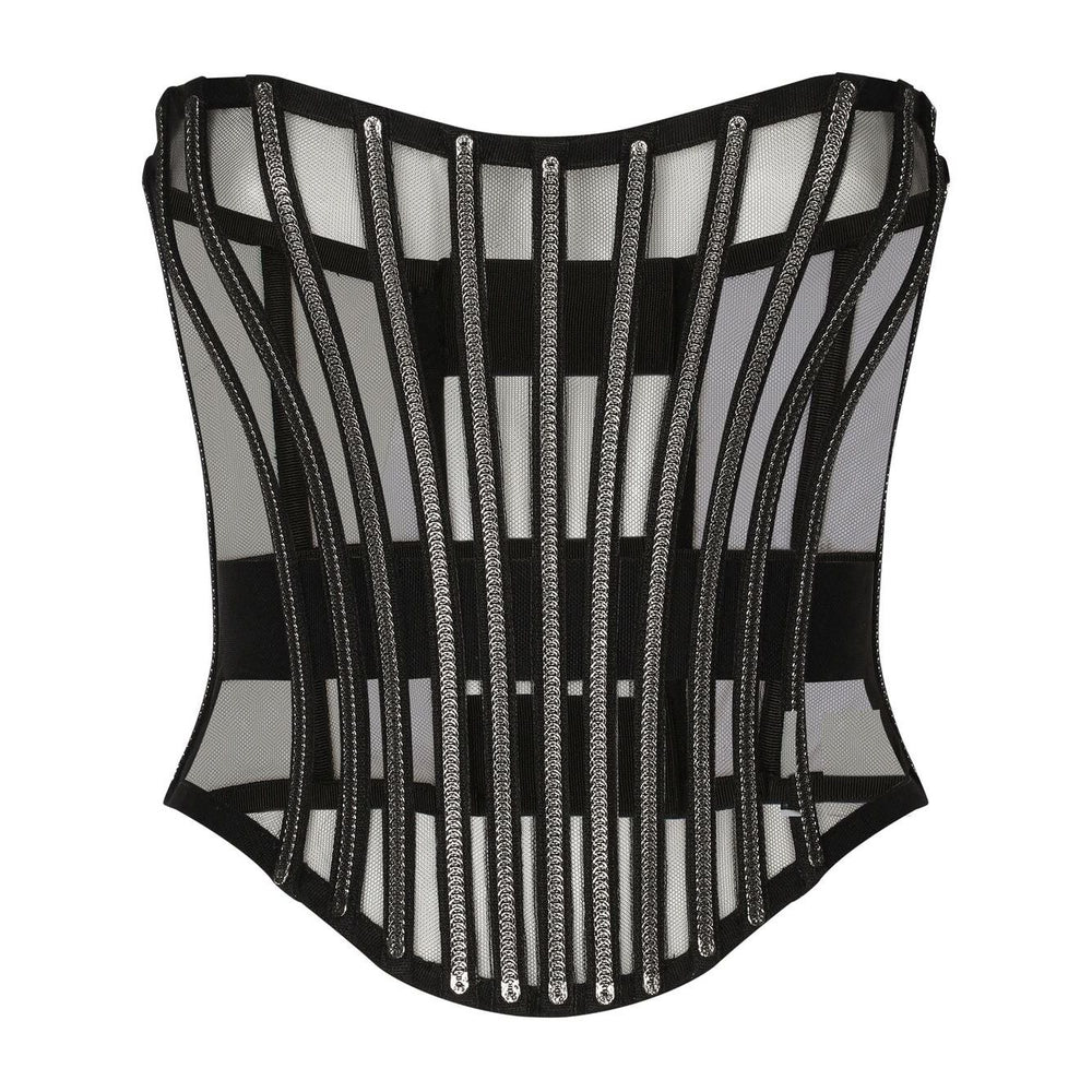 Dolce & Gabbana Tulle corset belt with boning Belts