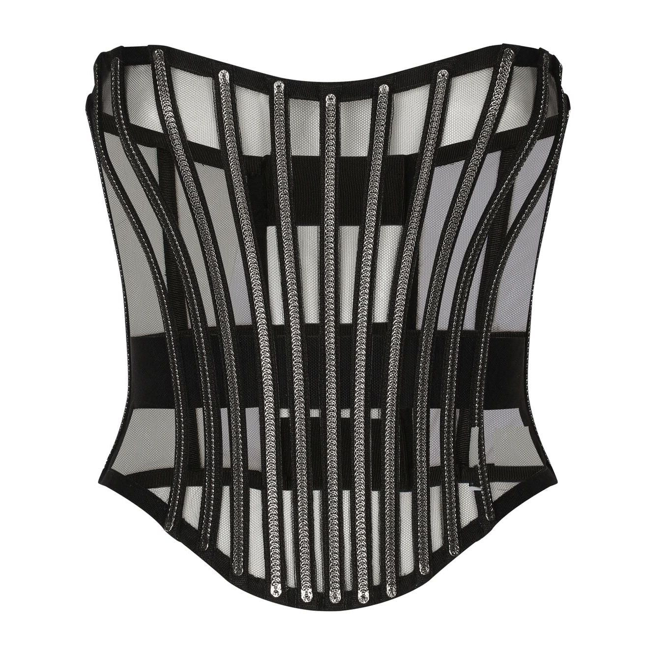 Dolce & Gabbana Tulle corset belt with boning Belts