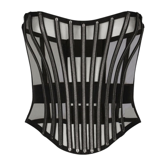 Dolce & Gabbana Tulle corset belt with boning Belts