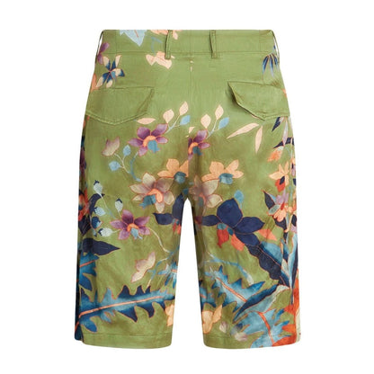 Etro Shorts Green Short trousers