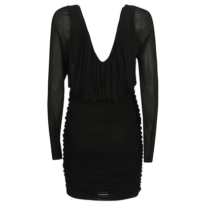 Saint Laurent Short dress with V-neck Dresses