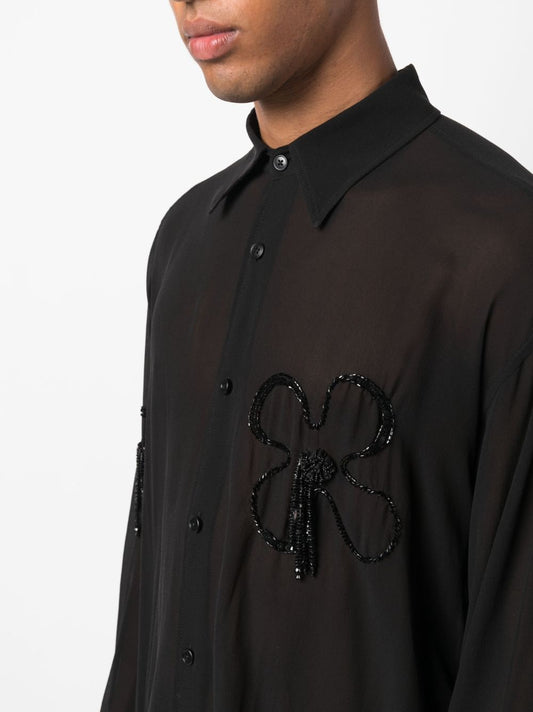 GCDS Shirts Black Shirts GCDS Black