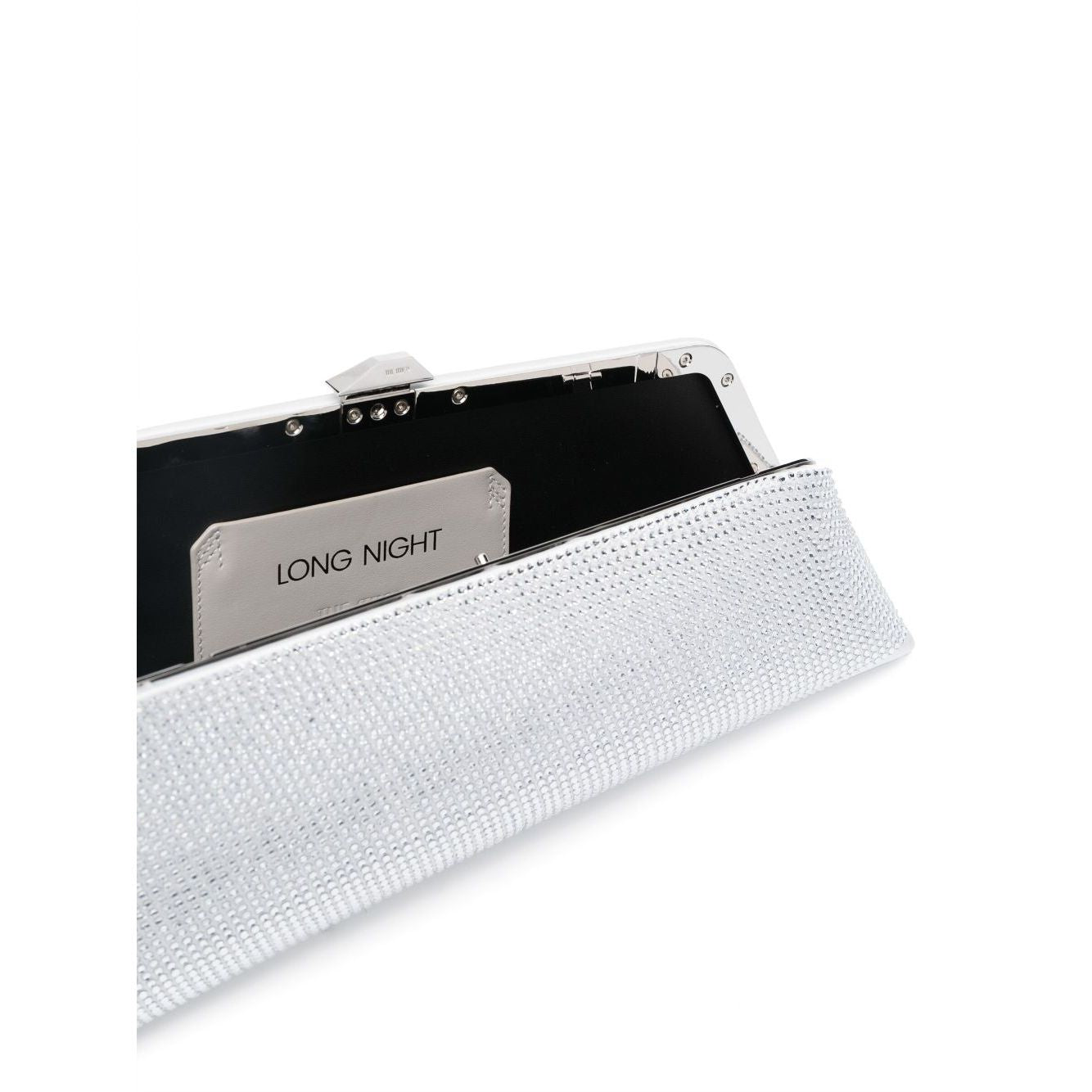 The Attico Long Night crystal-embellished clutch bag
