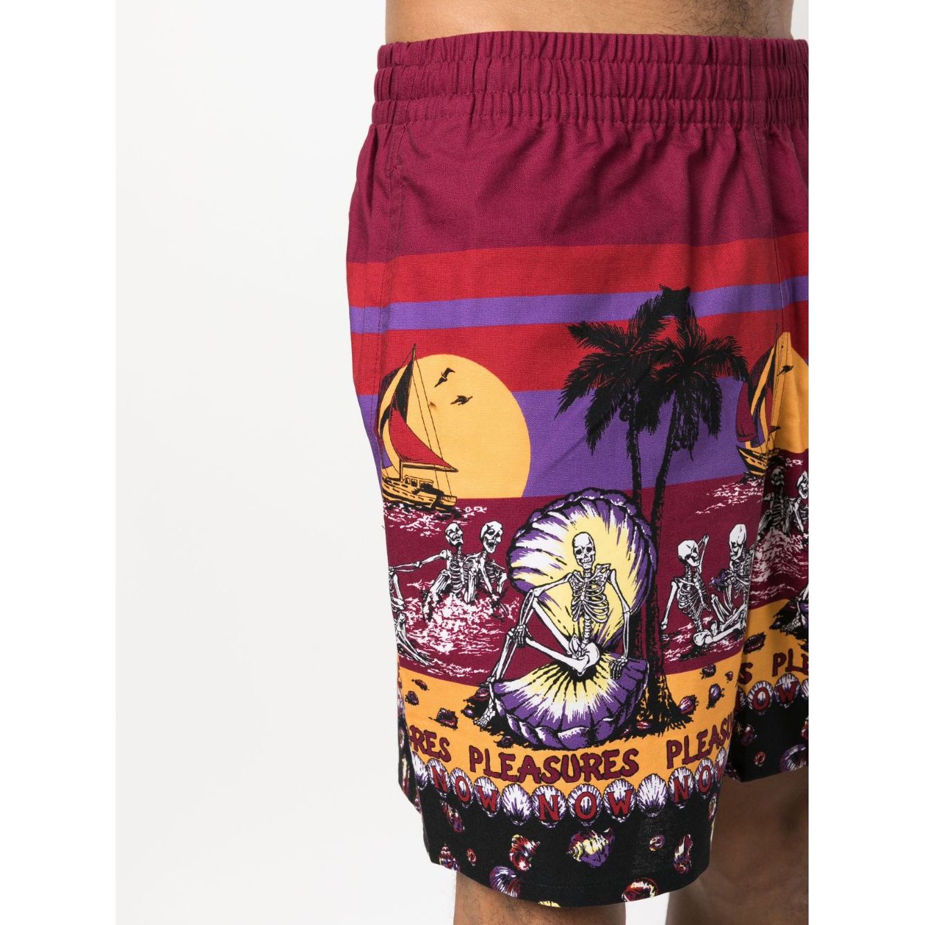 Pleasures Shorts Bordeaux