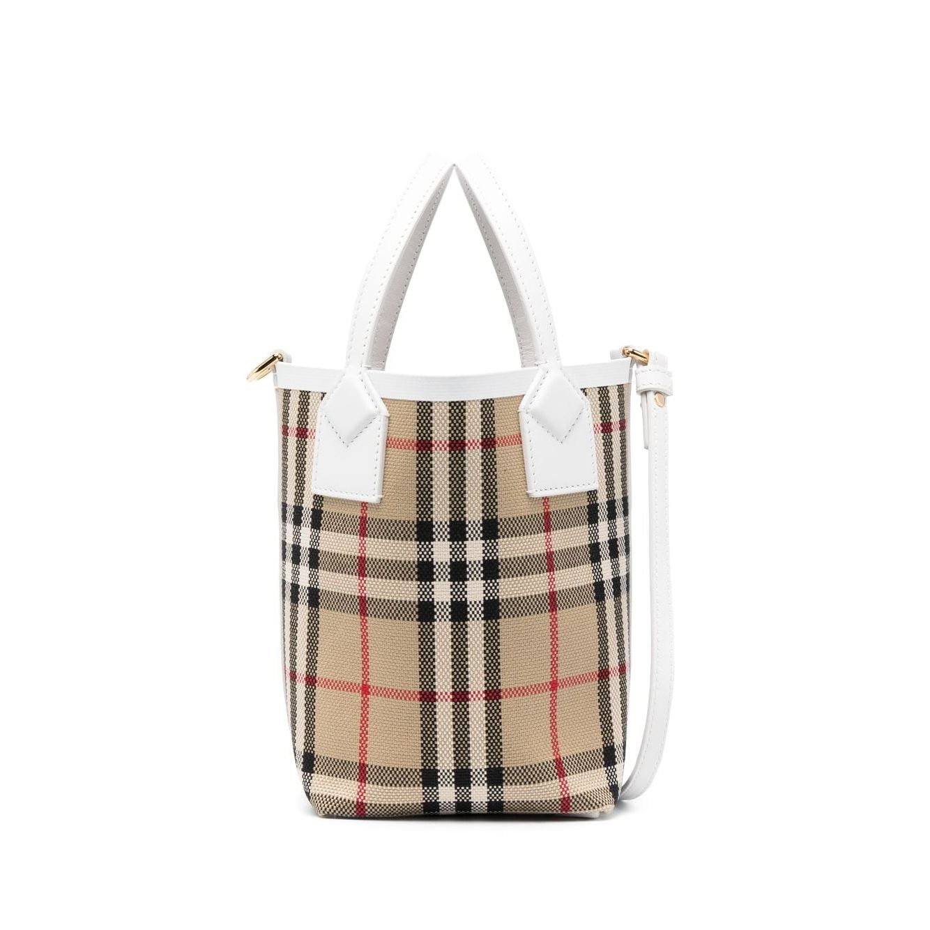 Front view with bag zipped and handles upright.