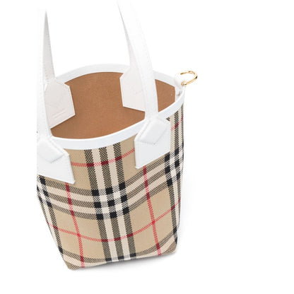 Burberry check motif mini bucket bag Shoulder