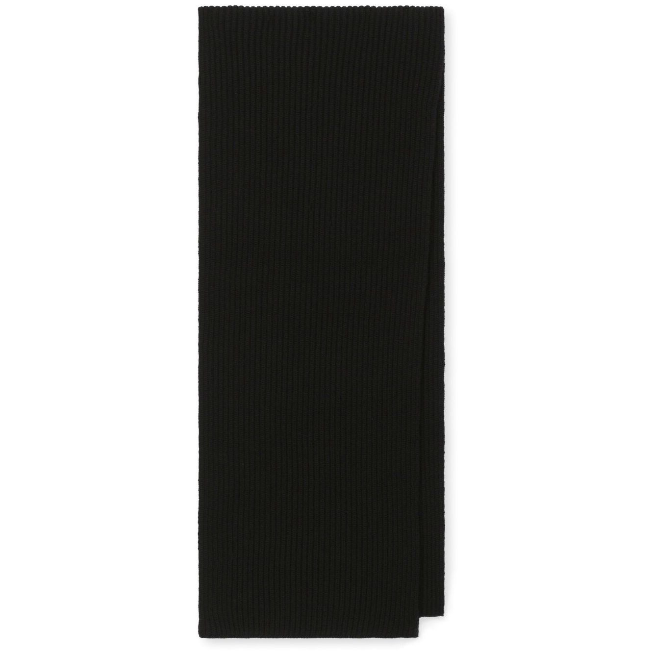 Dolce & Gabbana Fisherman’s rib cashmere scarf with DG logo Scarves Hats & Gloves