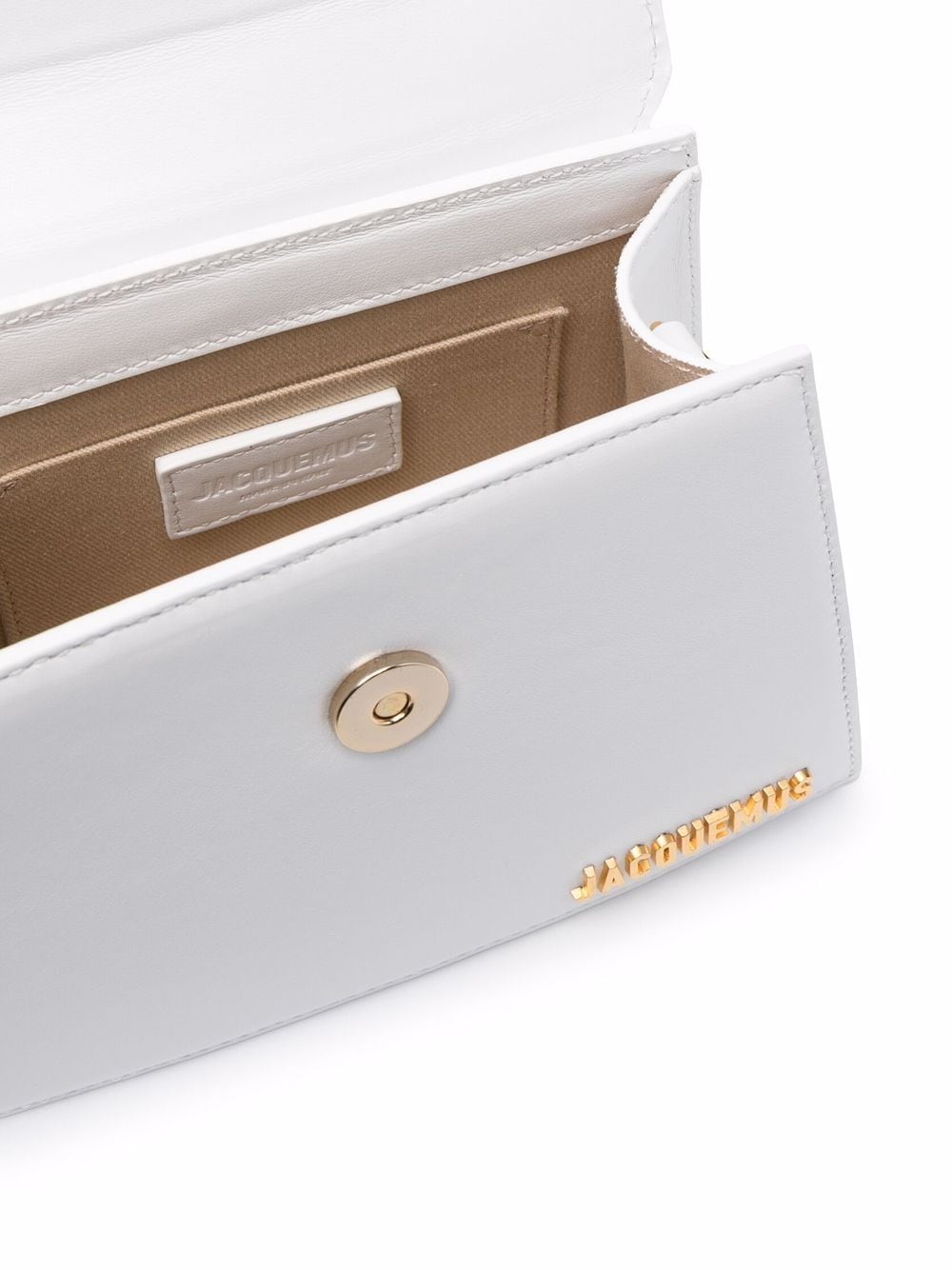 JACQUEMUS White leather Le Chiquito Bag Handbag JACQUEMUS