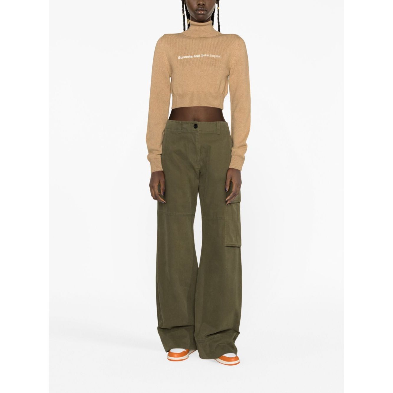 Palm Angels Sweaters Camel Topwear