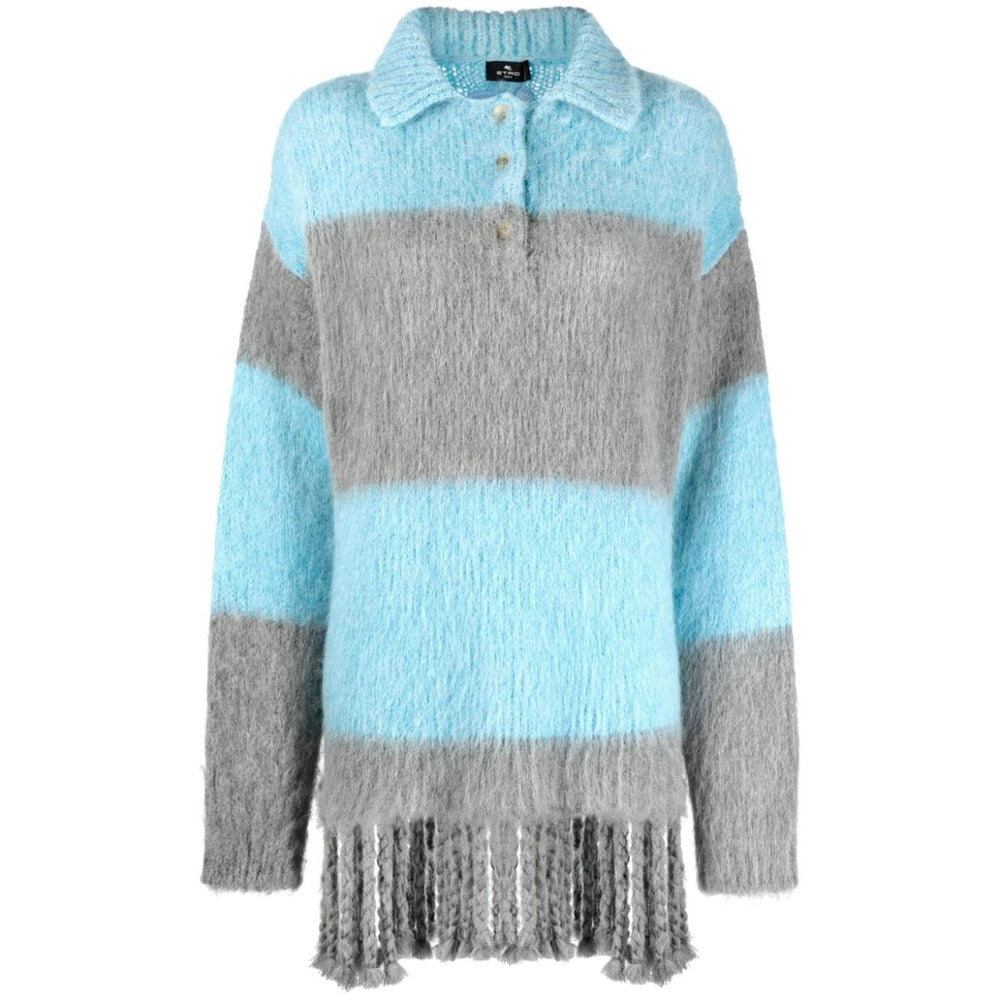 Etro T-shirts and Polos Clear Blue Topwear