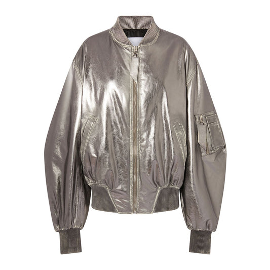 The Attico Coats Silver