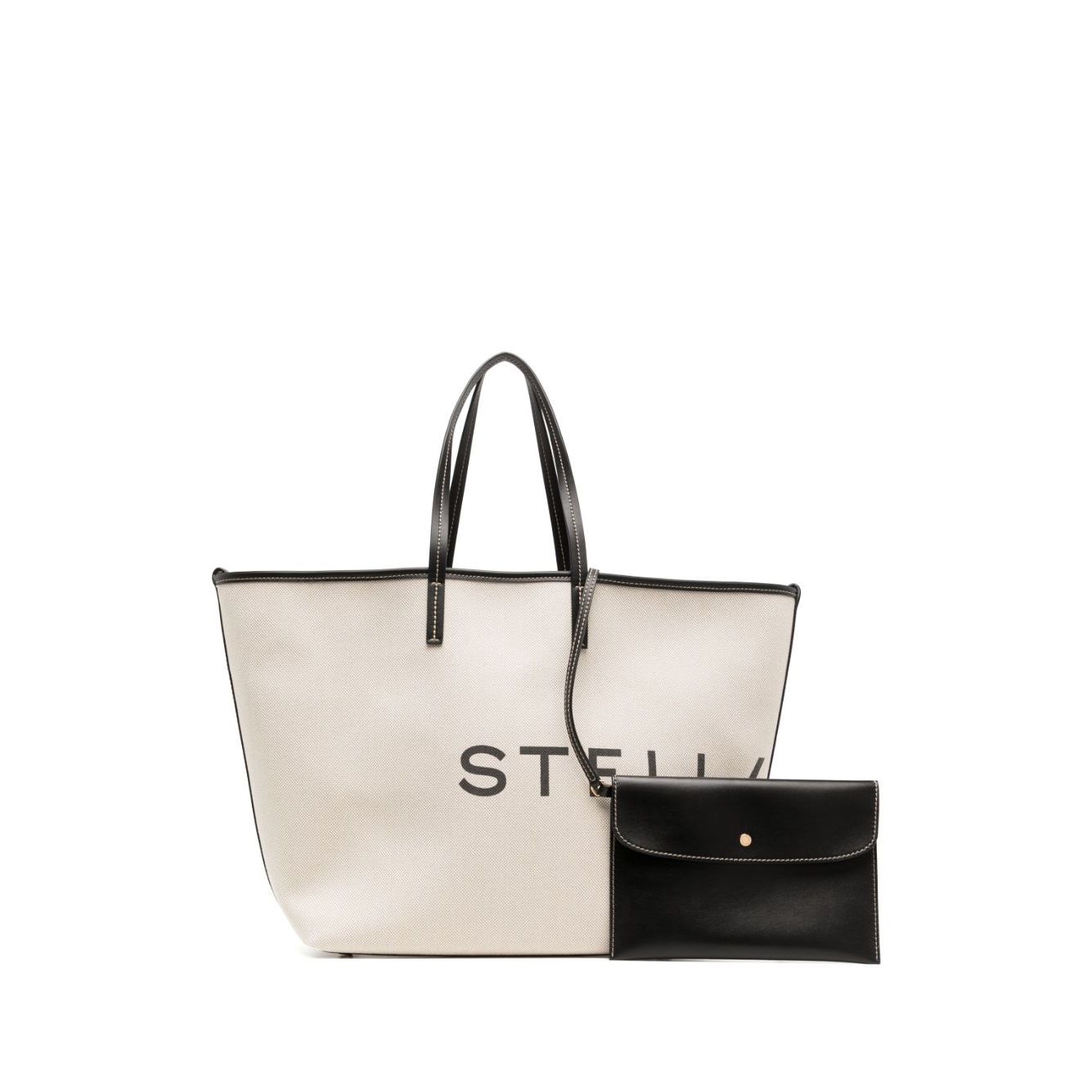 Front view with bag zipped and handles upright.
