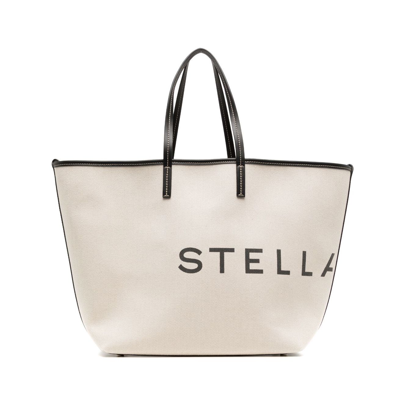 Stella McCartney Logo canvas tote bag