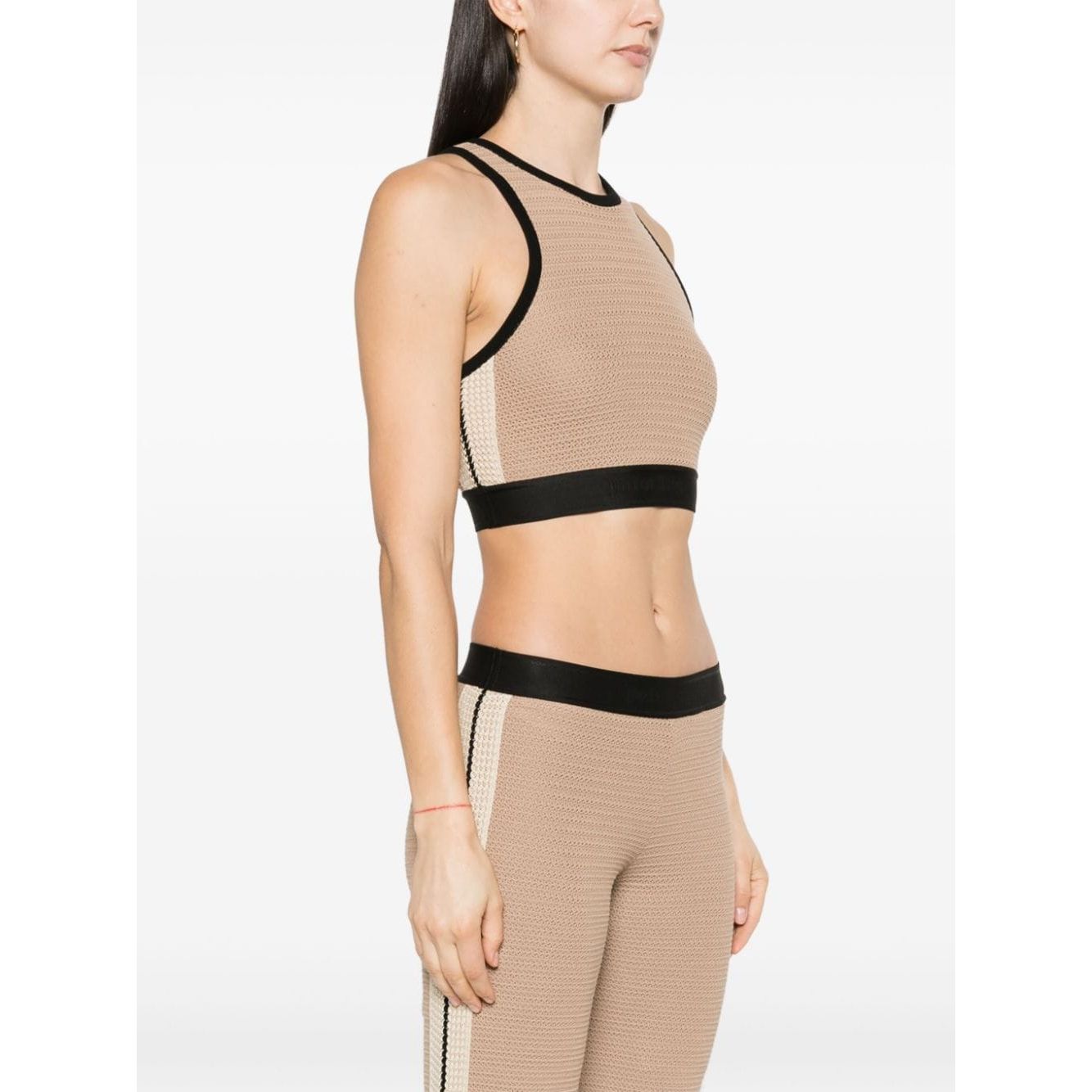 Palm Angels Top Beige Topwear