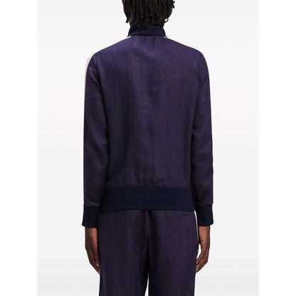 Palm Angels Sweaters Blue Topwear