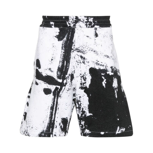 Alexander McQueen paint-splatter cotton shorts Short trousers
