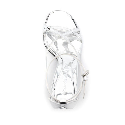Alexander McQueen Twisted Armadillo 95mm patent sandals Sandals