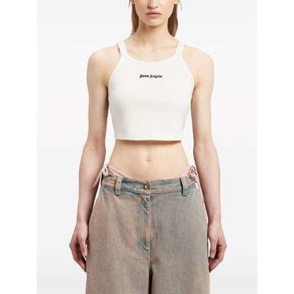 Palm Angels Top White Topwear