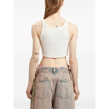 Palm Angels Top White Topwear