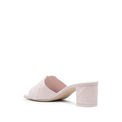 Alexander McQueen 60mm Seal Motif Mules Sandals