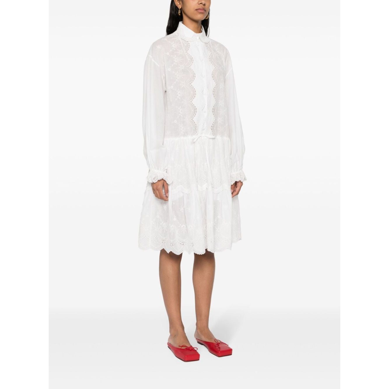 Ermanno Scervino Embroidered shirt dress Dresses
