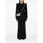 Balenciaga Hourglass tweed-texture padded-shoulder wool-blend blazer Jackets