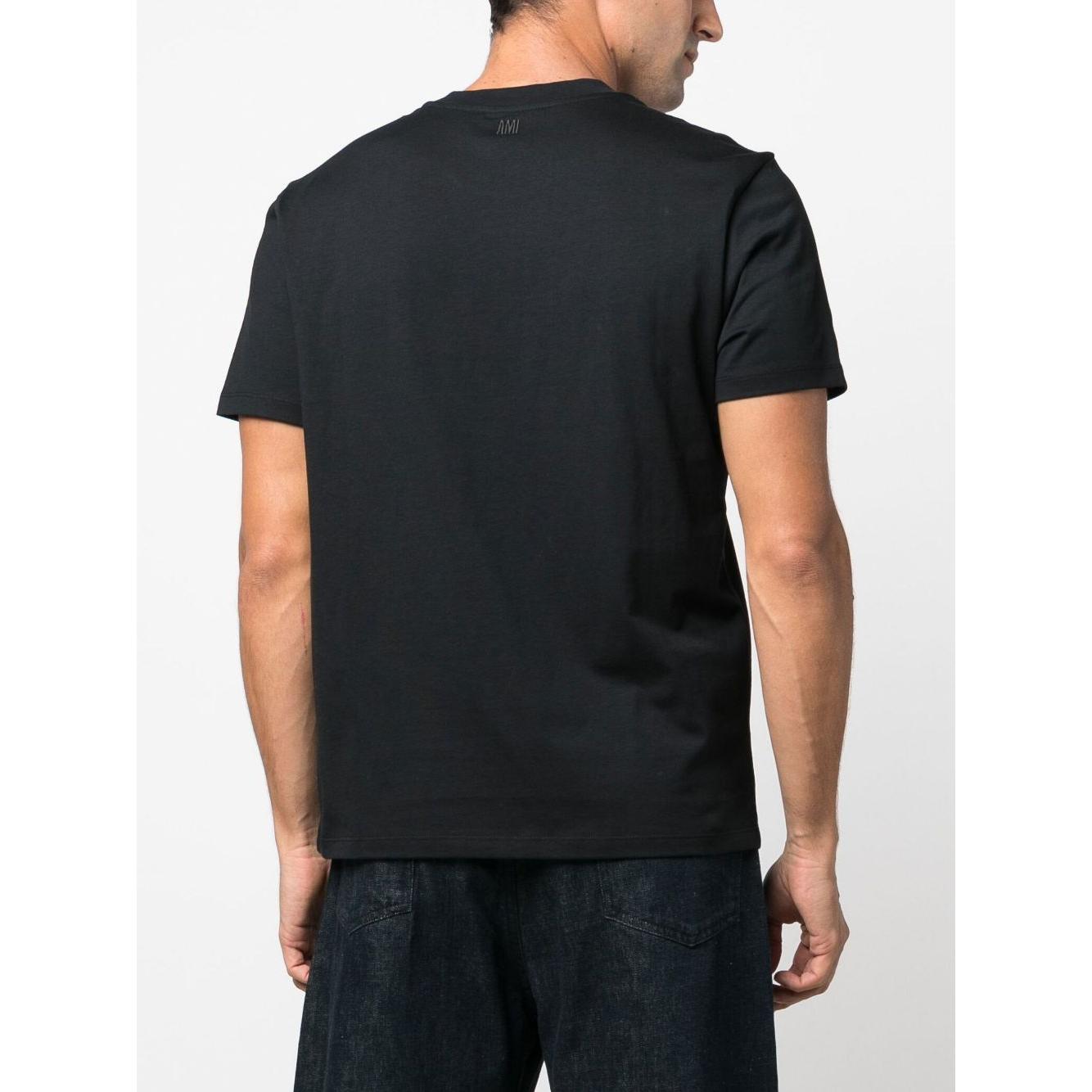 Ami Paris T-shirts and Polos Black Topwear Ami Paris