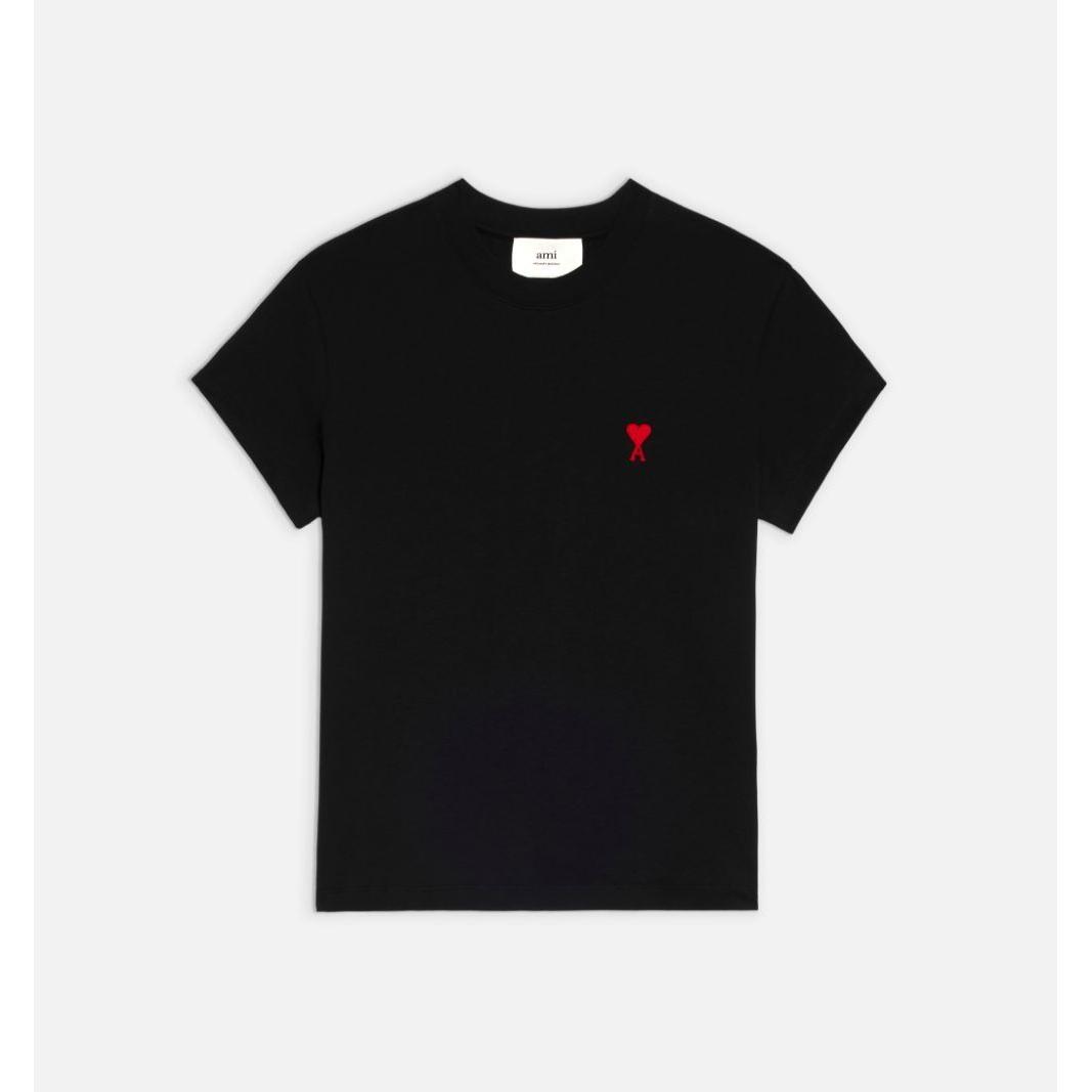 Ami Paris T-shirts and Polos Black Topwear Ami Paris