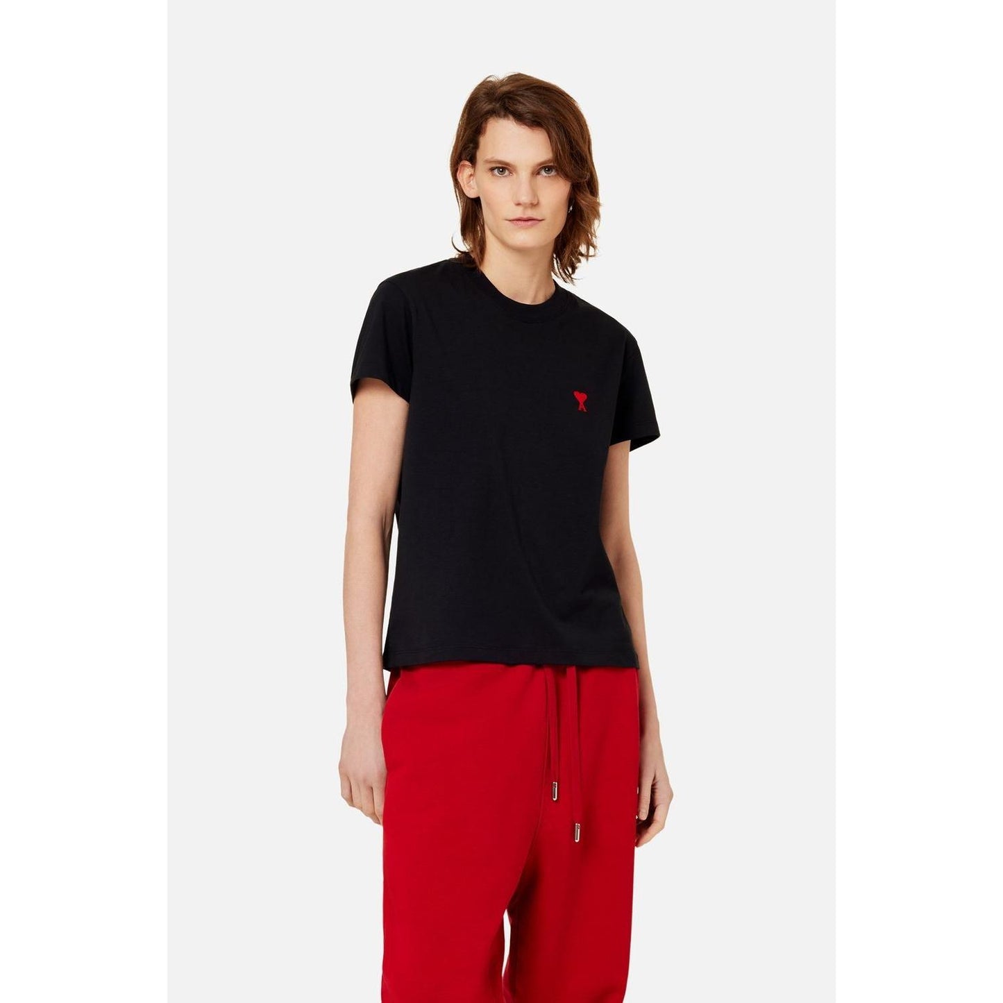 Ami Paris T-shirts and Polos Black Topwear Ami Paris