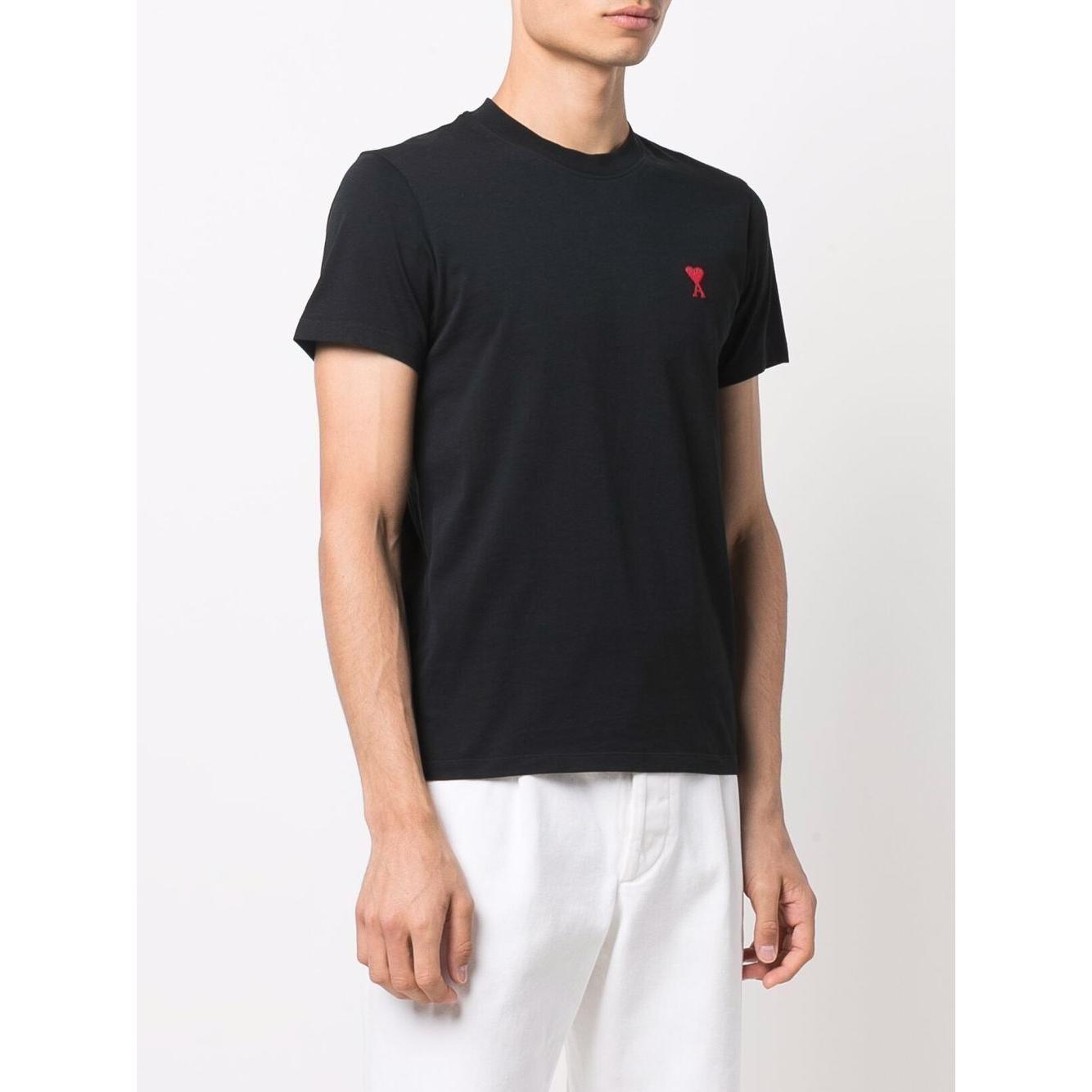 Ami Paris T-shirts and Polos Black Topwear Ami Paris